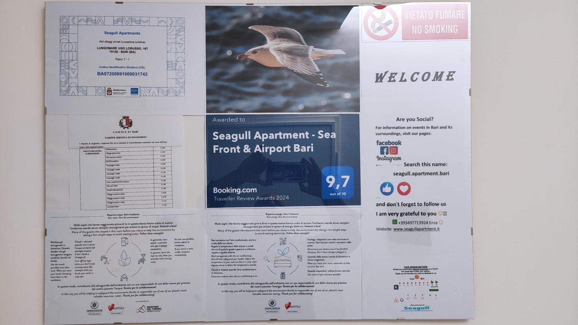 Seagull Apartments - Front And Sea View & Airport Bari Ngoại thất bức ảnh